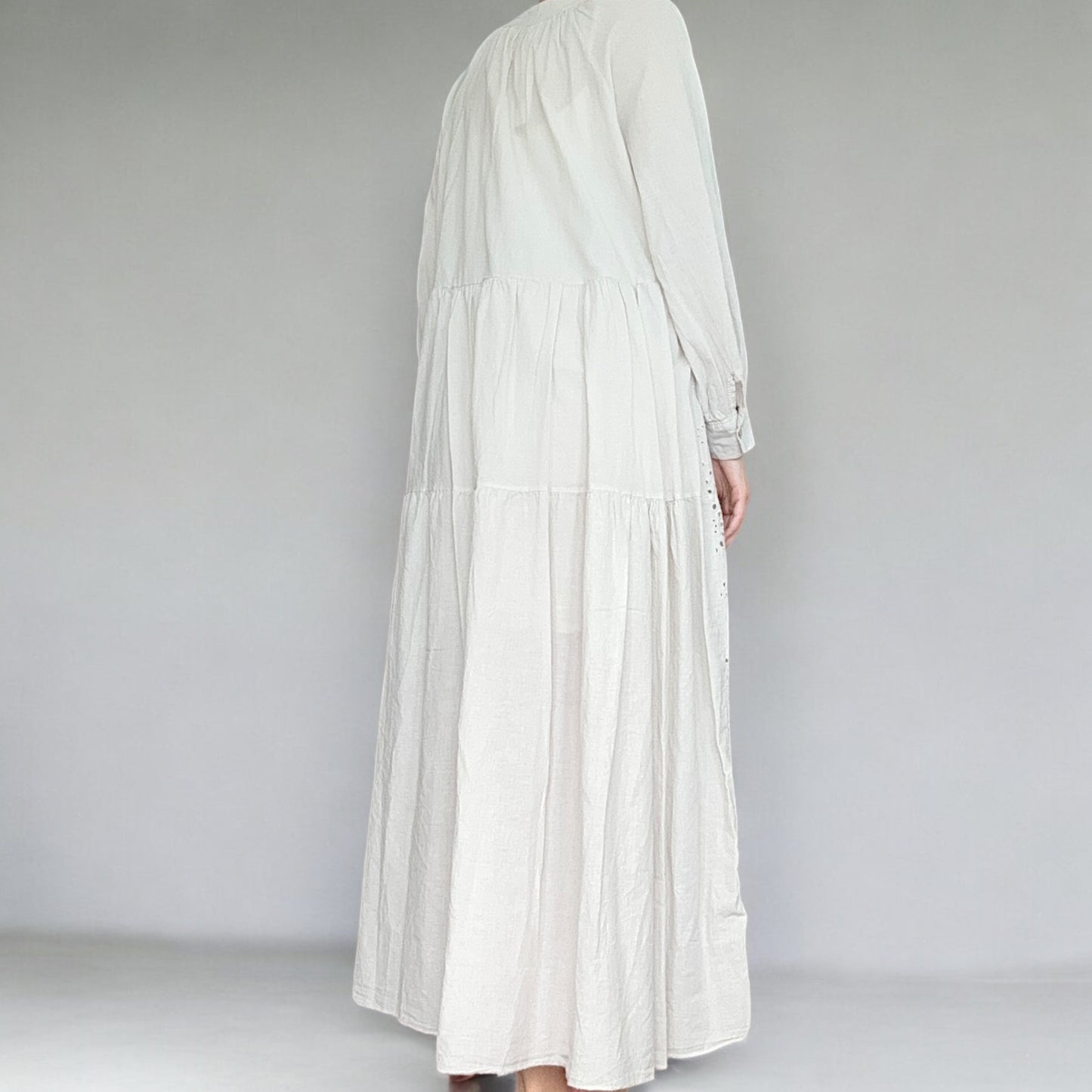 Boho Maxikleid mit Broderie Anglaise - ARIA