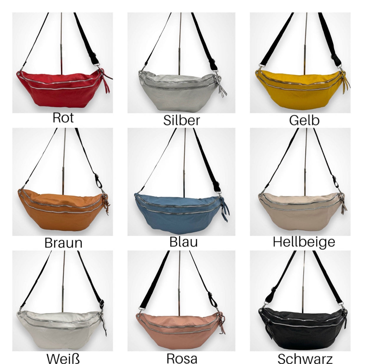 XXL Crossbody Bag - VEGAN - 9 Farben - MIA