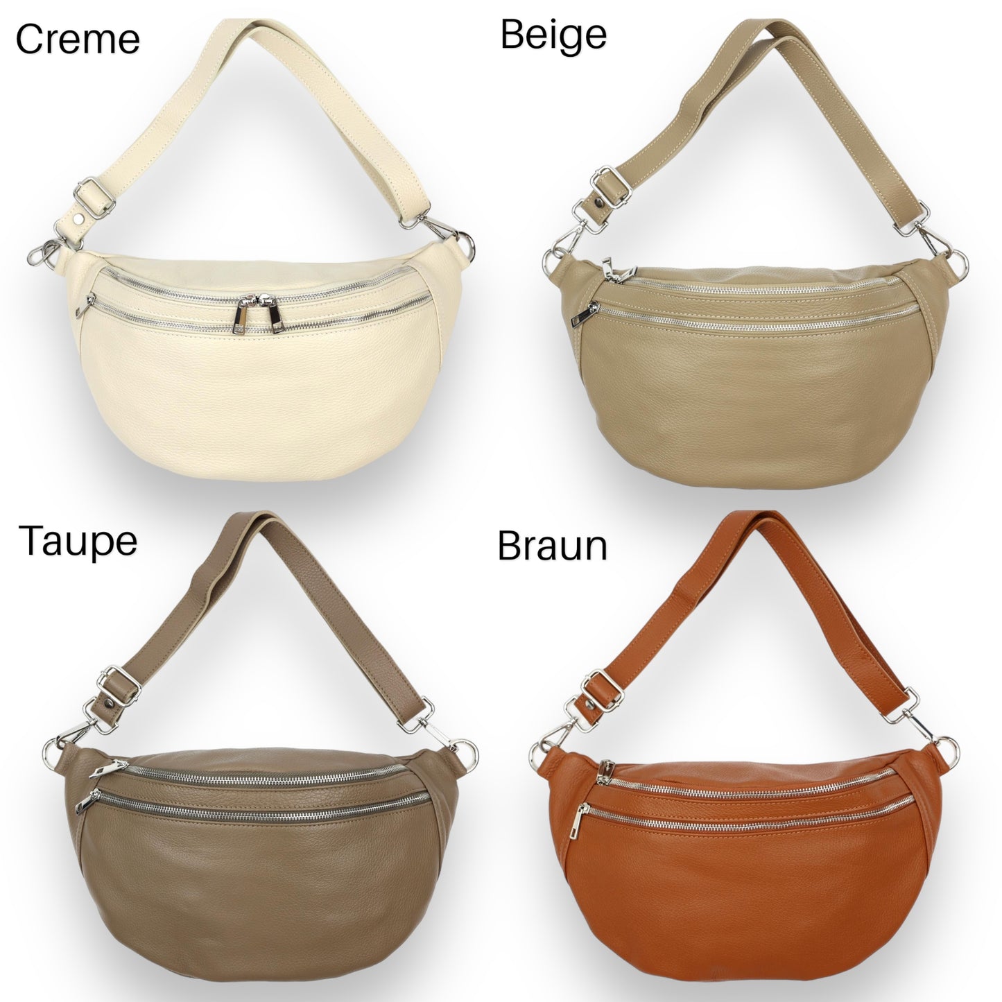 XL Crossbody Bag Leder - LEONA