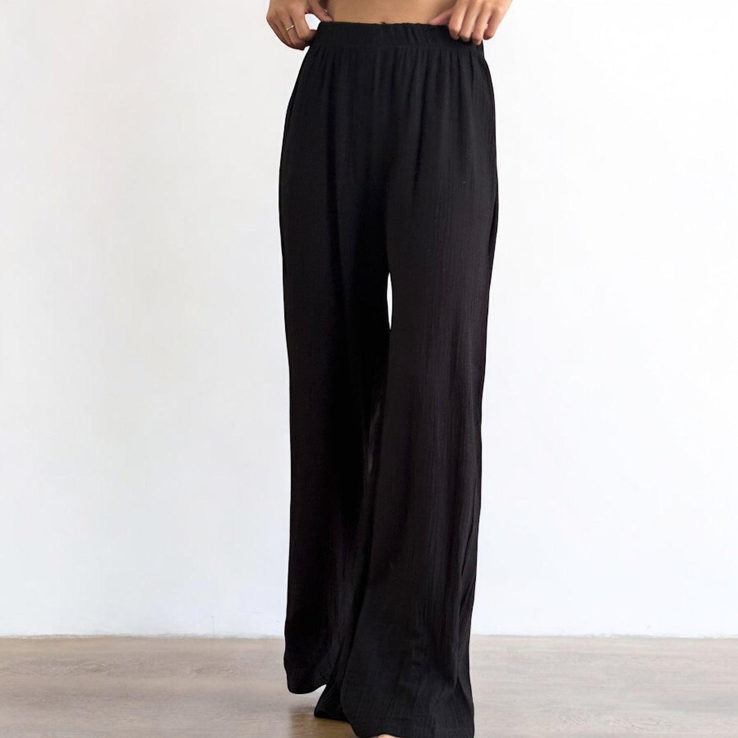 Musselinhose weites Bein Hellblau - ROSY