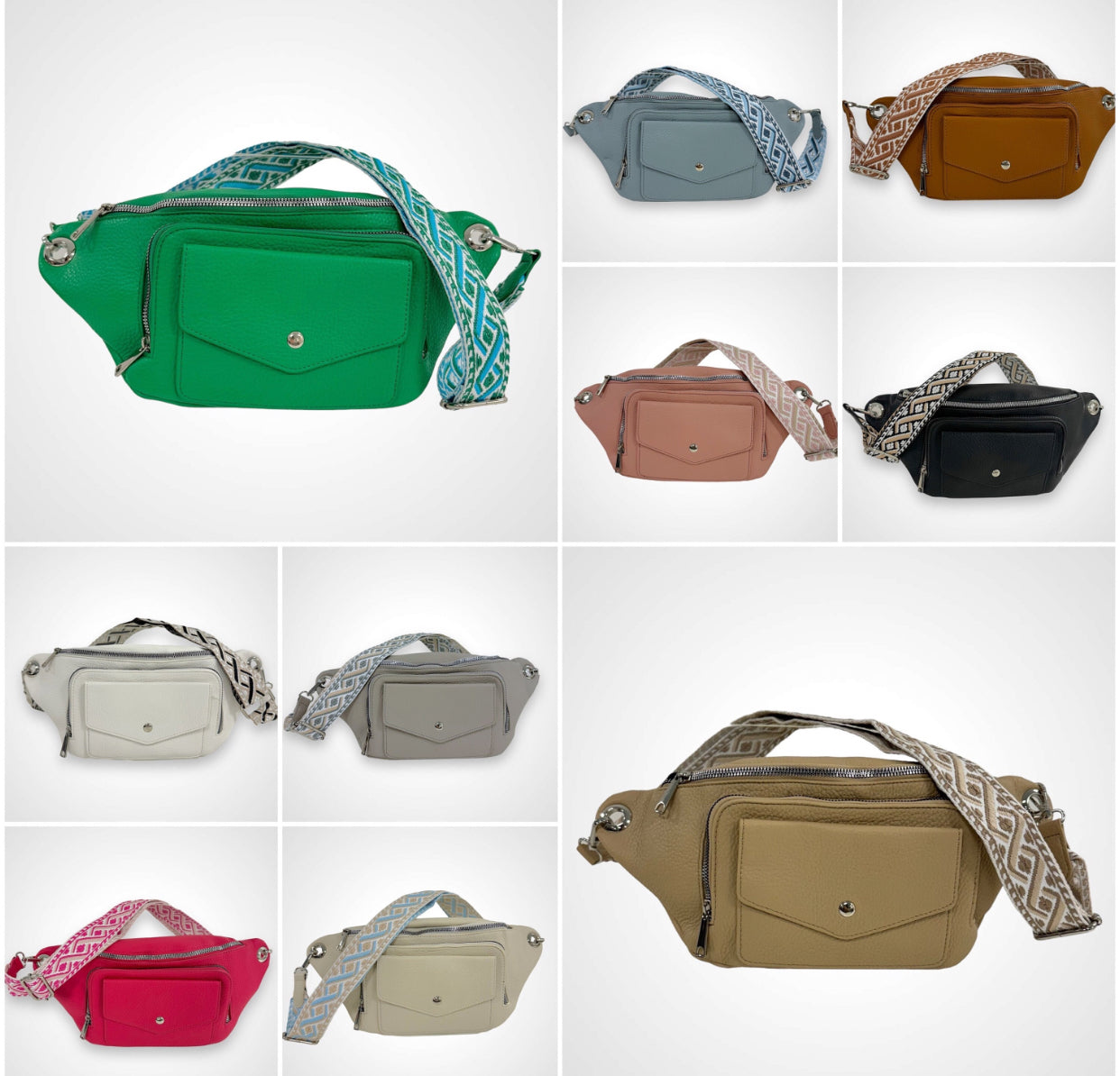 XL Crossbody Bag - VEGAN - 10 Farben - CLEO