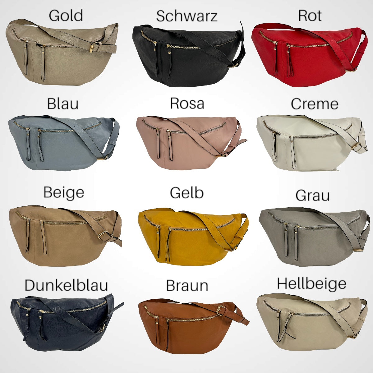 XXL Bauchtaschen - VEGAN - 13 Farben - MONA