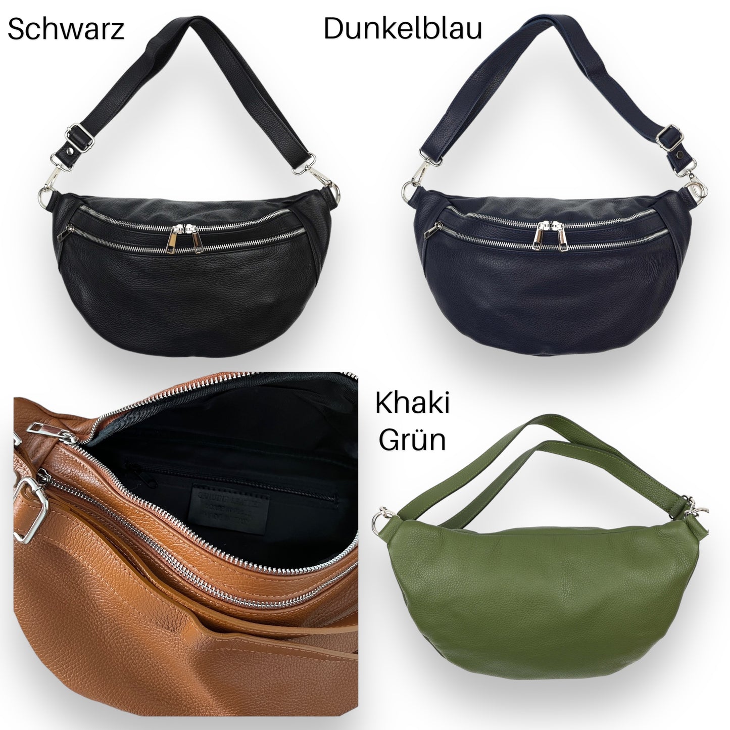 XL Crossbody Bag Leder - LEONA