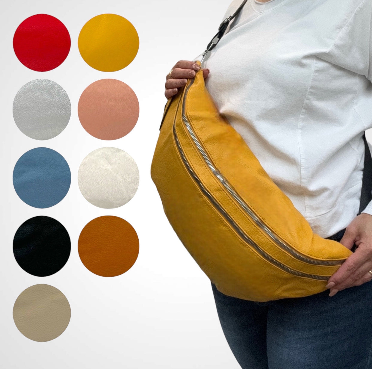 XXL Crossbody Bag - VEGAN - 9 Farben - MIA