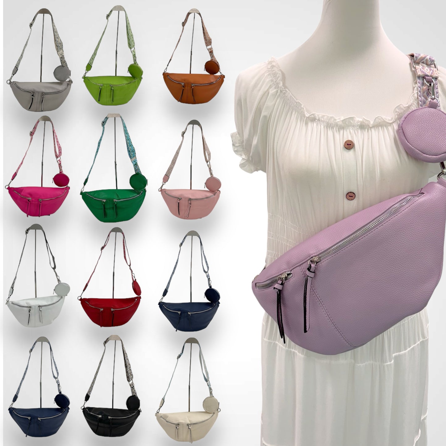 XL Crossbody Bag - VEGAN - 13 Farben - ZOÉ