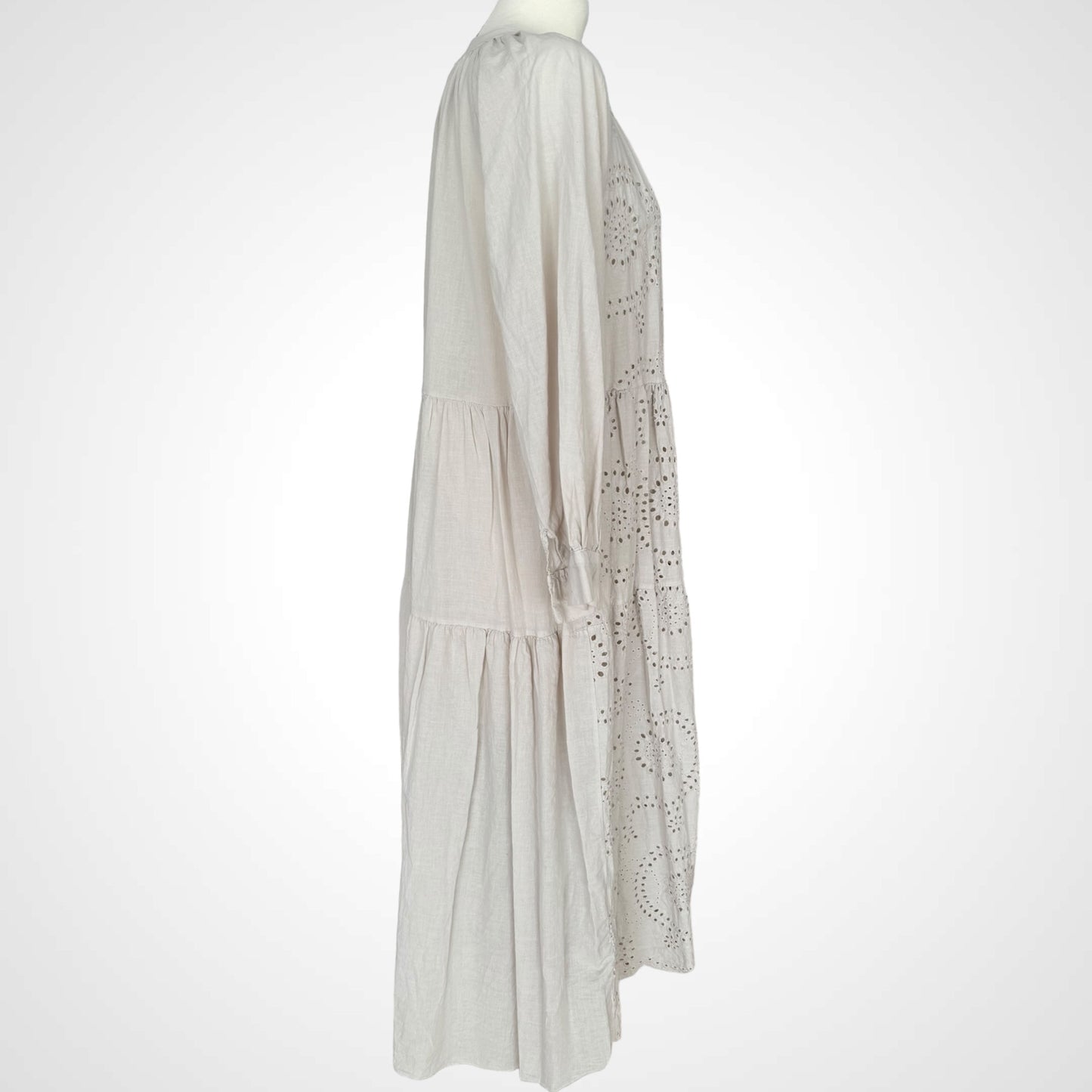 Boho Maxikleid mit Broderie Anglaise - ARIA