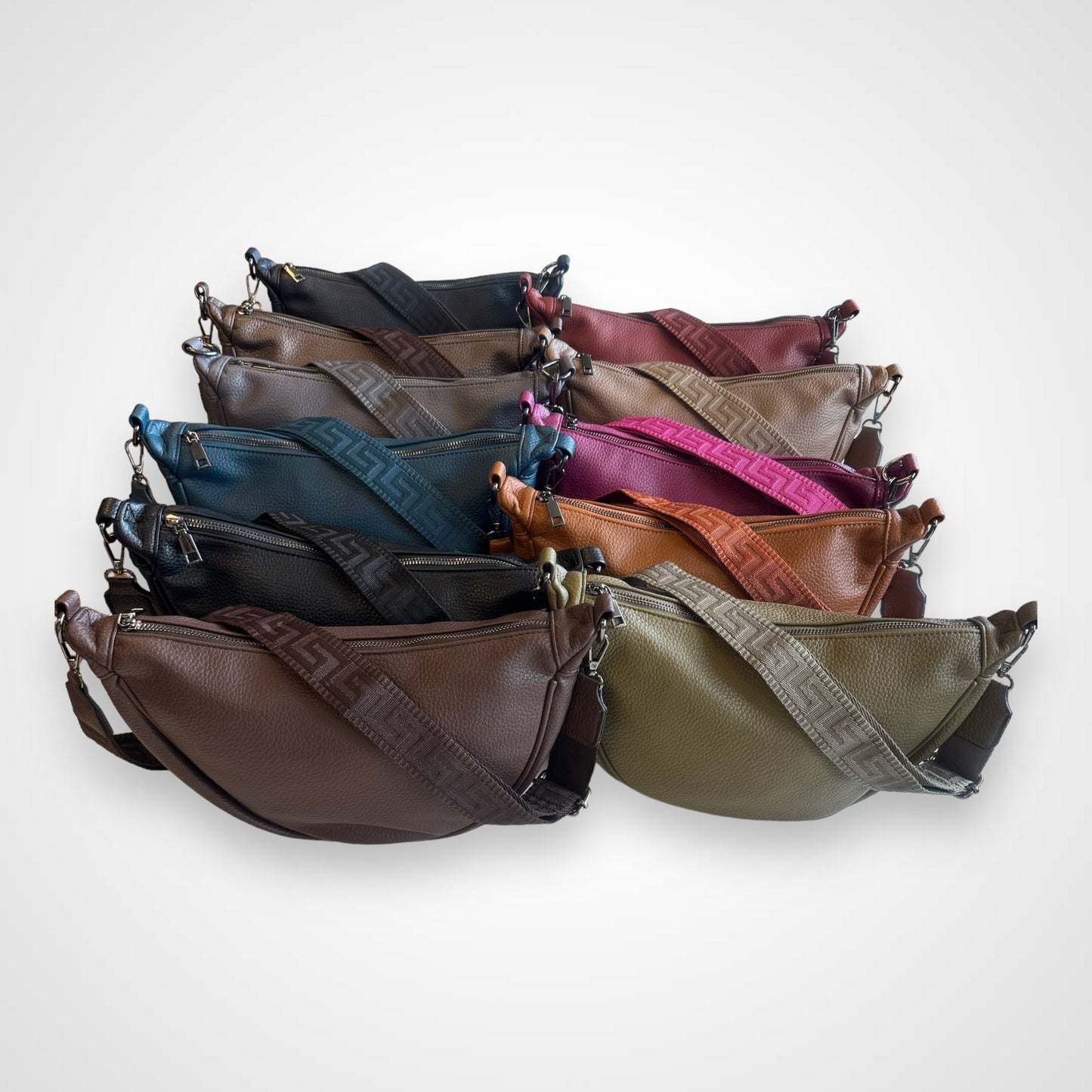 Elegante Damen Vegane Halbmondbag | Bananenbag | Crossbodybag - VEGAN - 11 Farben - Erin