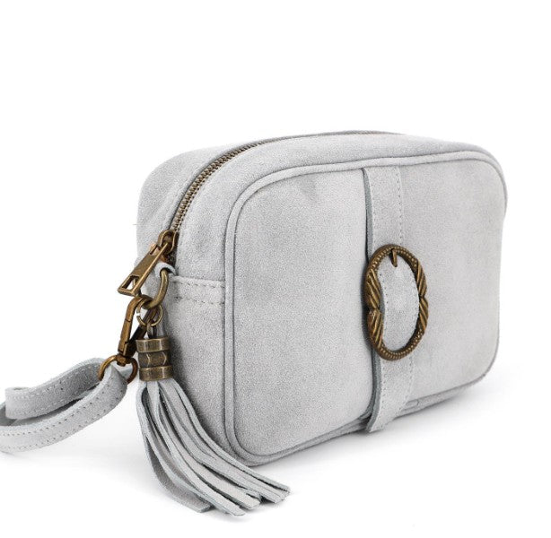 Damen Wildleder Umhängetasche Klein Vintage Crossbody Tasche