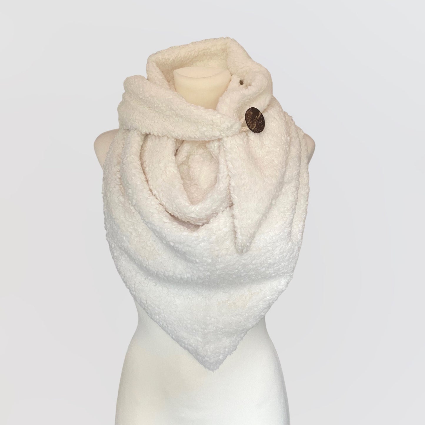 Teddy Schal, Damen Schal, Dreieckstuch, Wickelschal, Schal für Frauen, Plüsch Schal, Teddyfell Schal, Winterschal, Schal aus Wolle,Wollschal