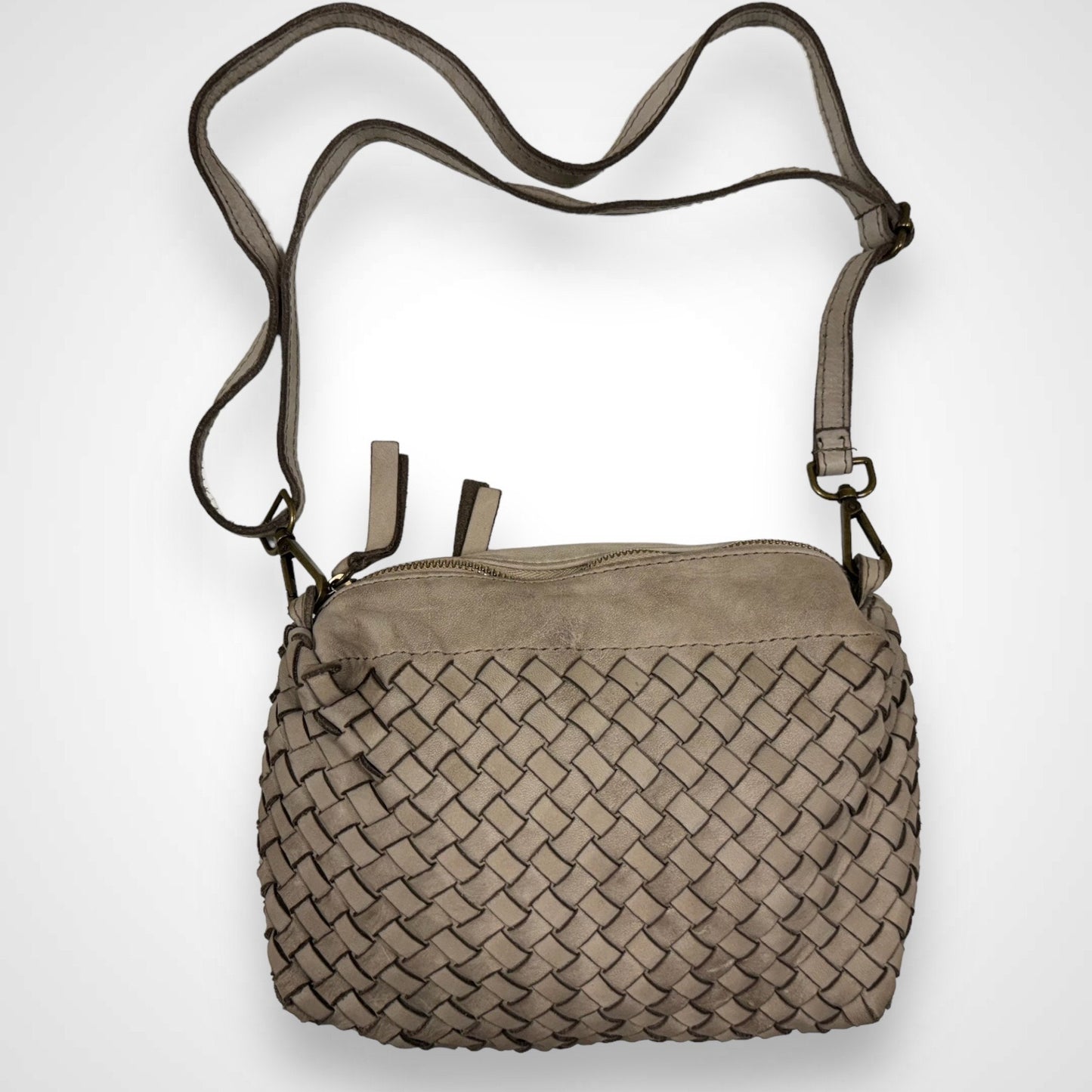 Geflochtene Umhängetasche, Premium Leder, Crossbody Bag, Schultertasche, Ledertasche, Messenger Bag, gewebte Tasche, Vintage, Farbauswahl