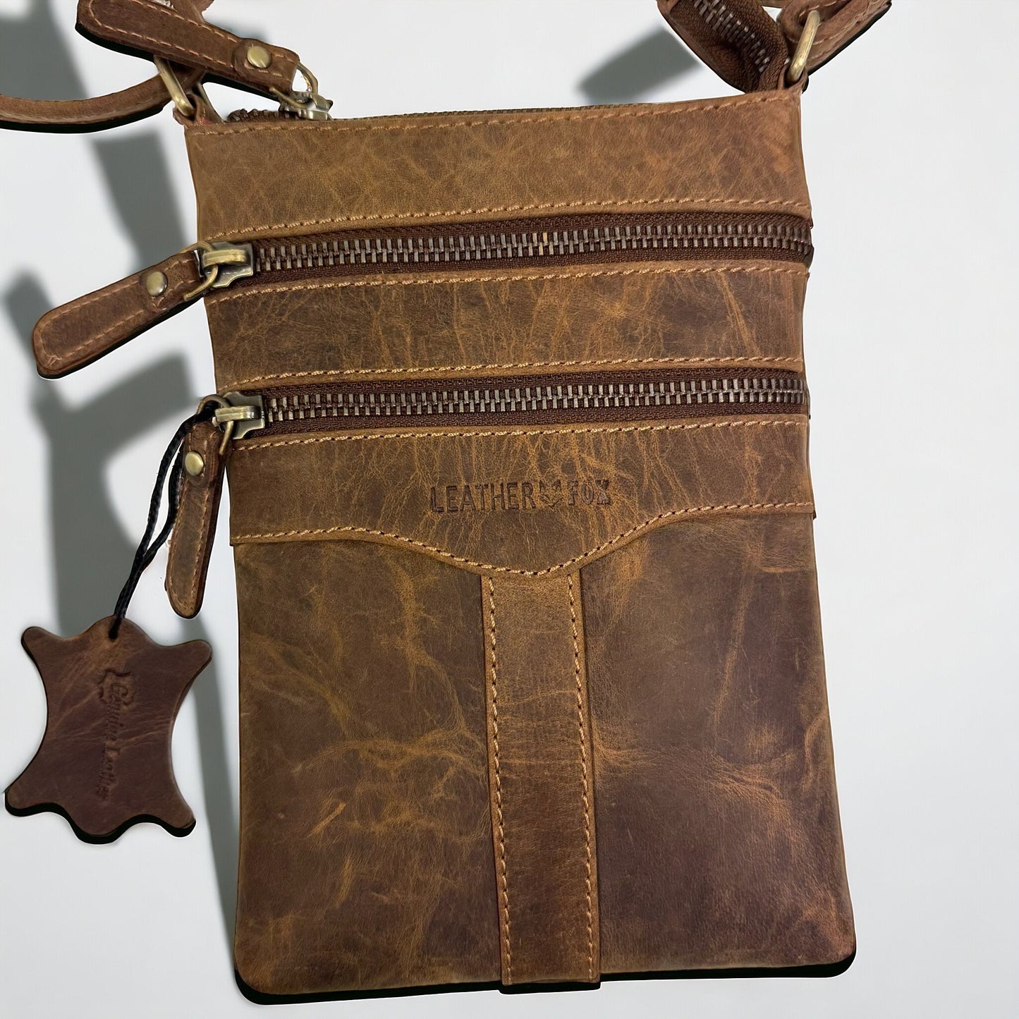 Büffelleder | Handytasche zum Umhängen | Ledertasche | Umhängetasche