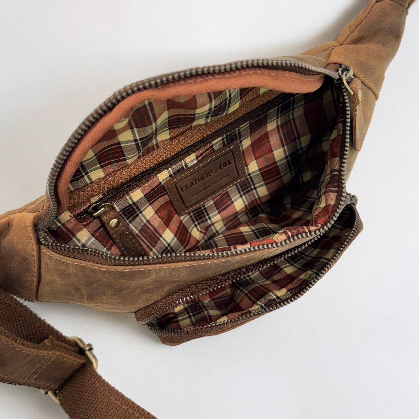 Bauchtasche aus Büffelleder | Gürteltasche | Umhängetasche | Modell C