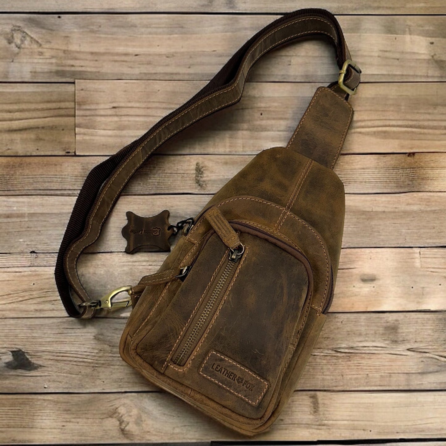 Büffelleder Brusttasche | Rucksack | Umhängetasche Männer