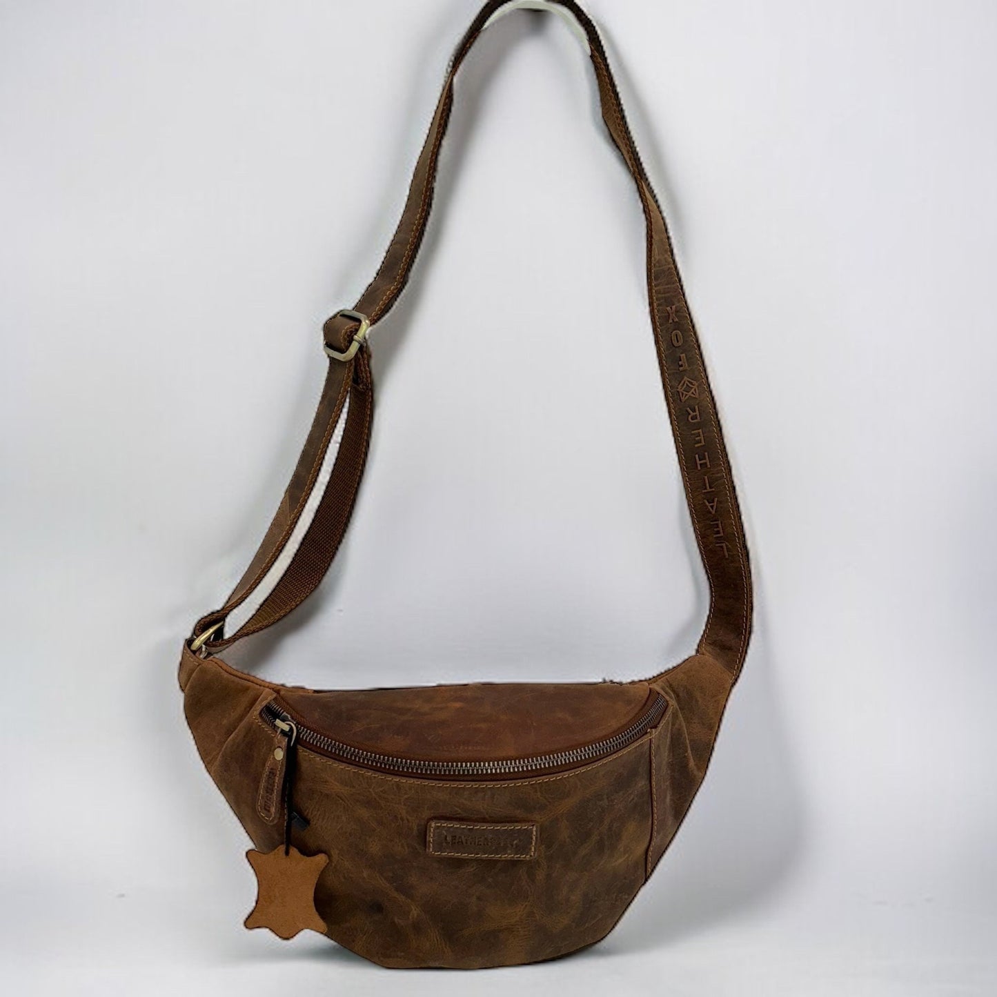 Bauchtasche aus Büffelleder | Gürteltasche | Umhängetasche | Modell A