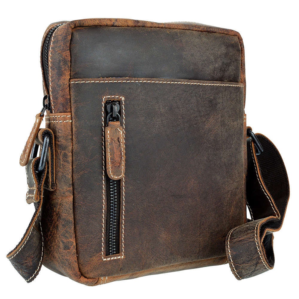 Umhängetasche Leder | Schultertasche | Ledertasche Vintage Braun