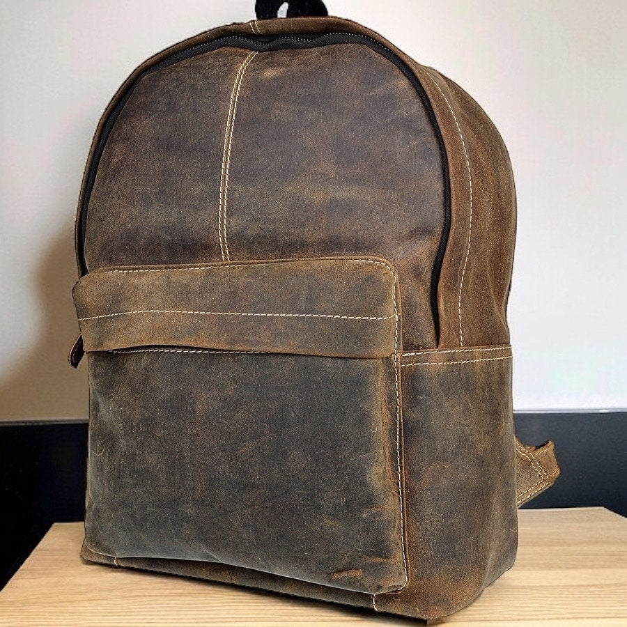 Leder Rucksack | Reisetasche | Vollnarbleder | Schulrucksack | City-Rucksack