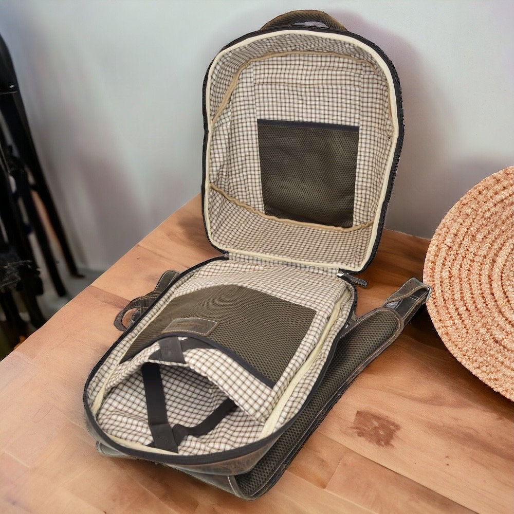 Vintage Leder Rucksack | Hunterleder | Laptoptasche| Wanderrucksack | Reisetasche | Hipster Rucksack