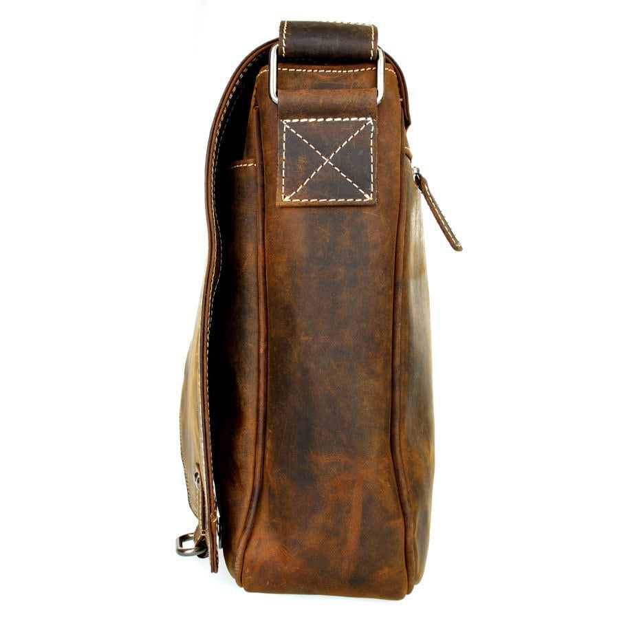 Leder Laptoptasche | Aktentasche | Umhängetasche | Messenger Bag