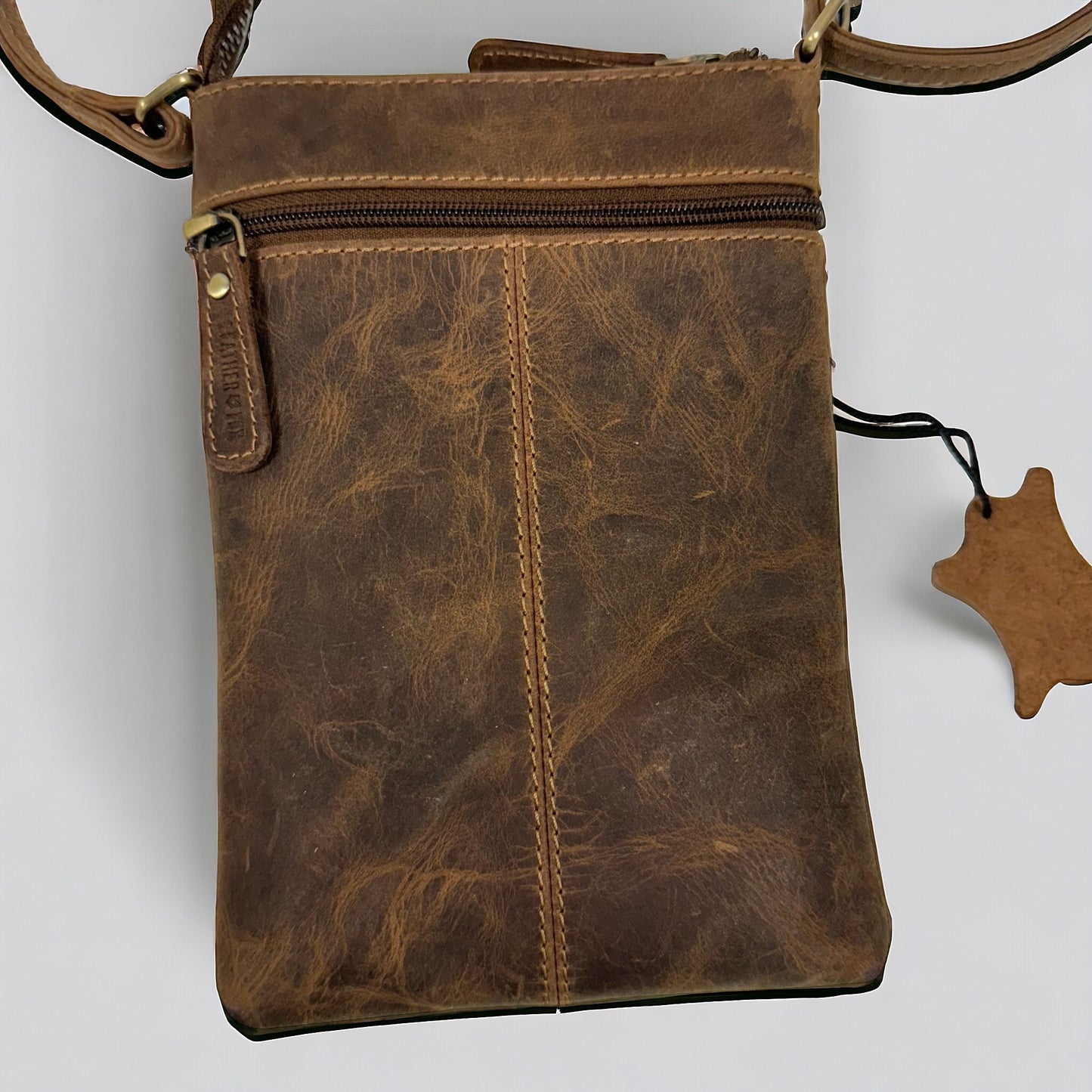 Büffelleder | Handytasche zum Umhängen | Ledertasche | Umhängetasche