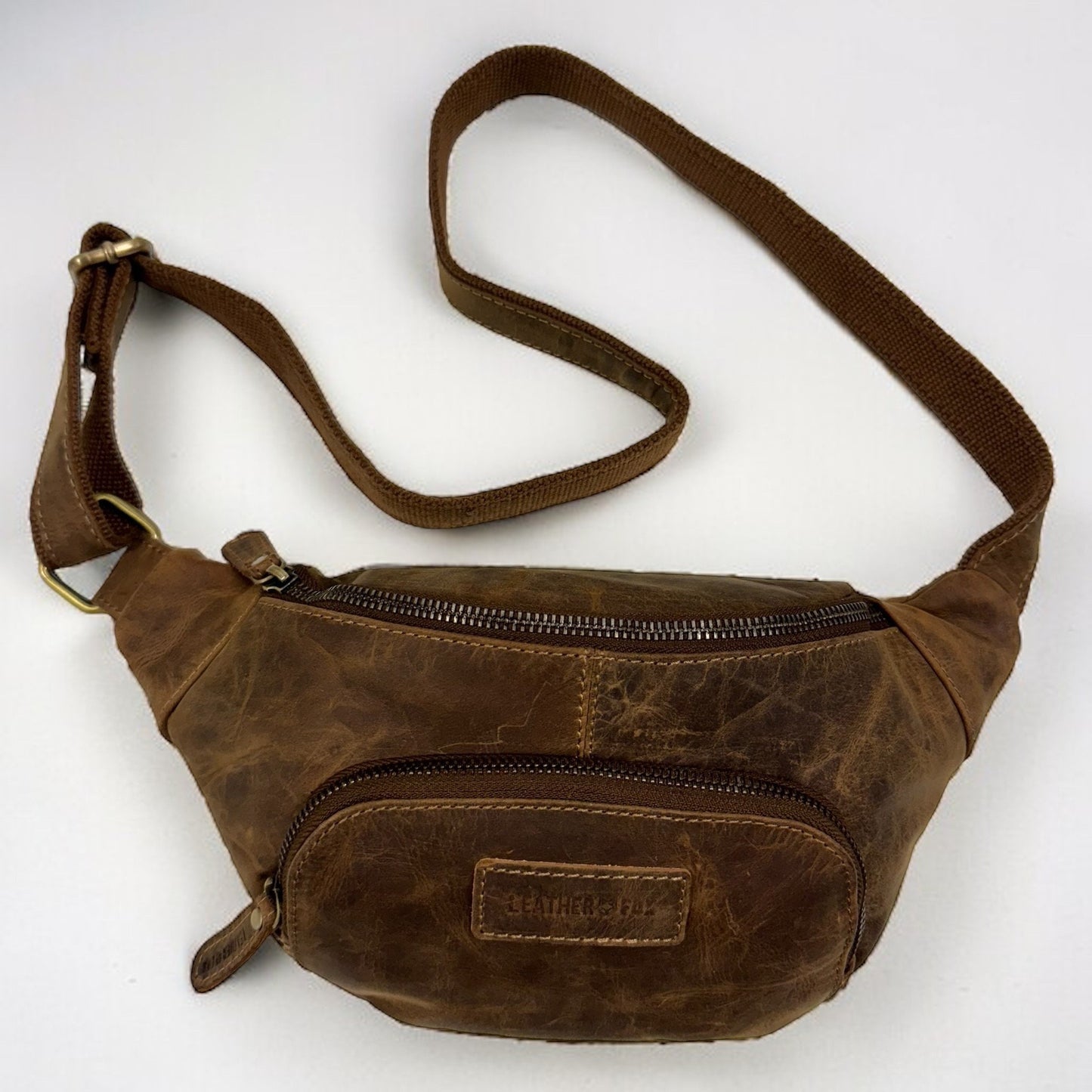 Bauchtasche aus Büffelleder | Gürteltasche | Umhängetasche | Modell C