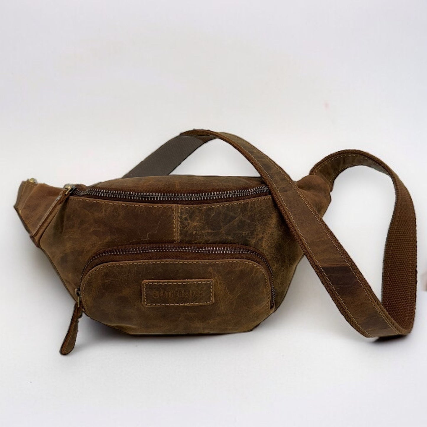 Bauchtasche aus Büffelleder | Gürteltasche | Umhängetasche | Modell C