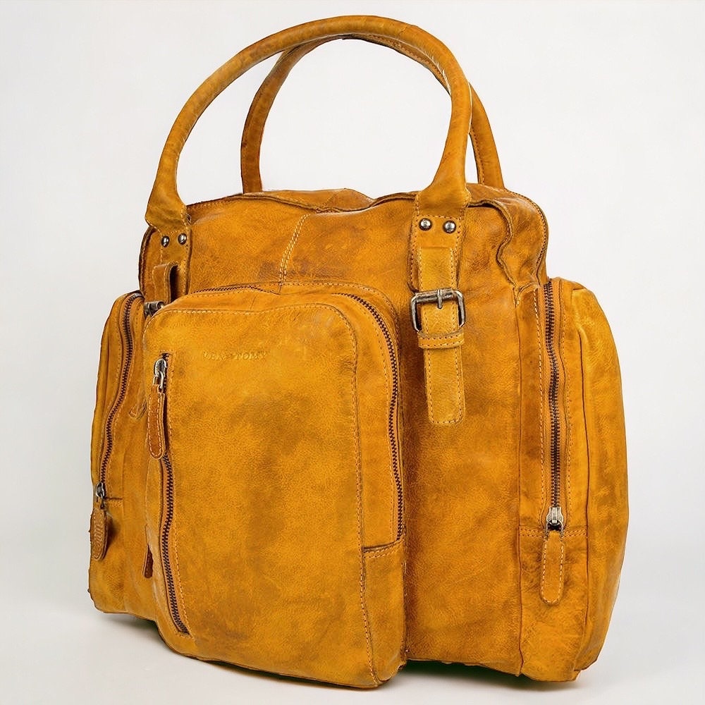 Weekender aus Waschleder | Reisetasche | Handtasche | gewaschenes Leder | Ledertasche