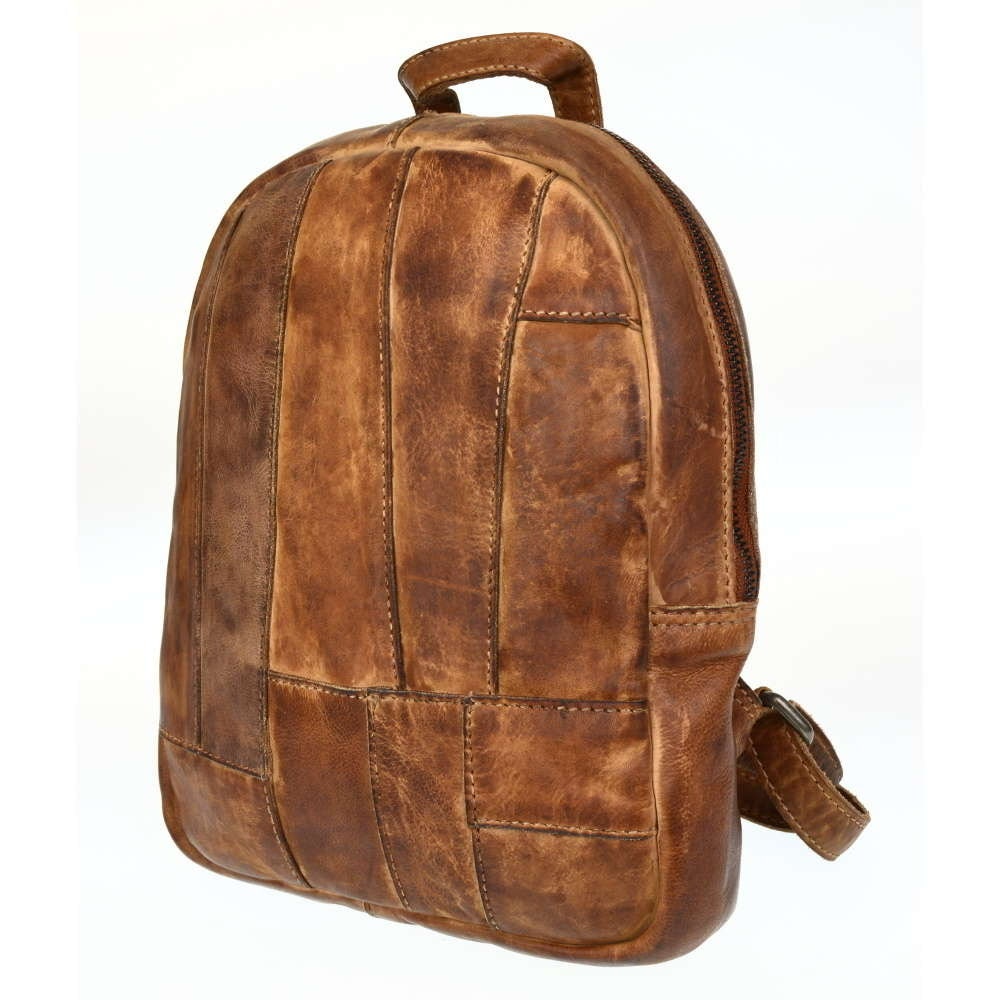Rucksack aus Waschleder | Lederrucksack | Reisetasche | Laptoptasche