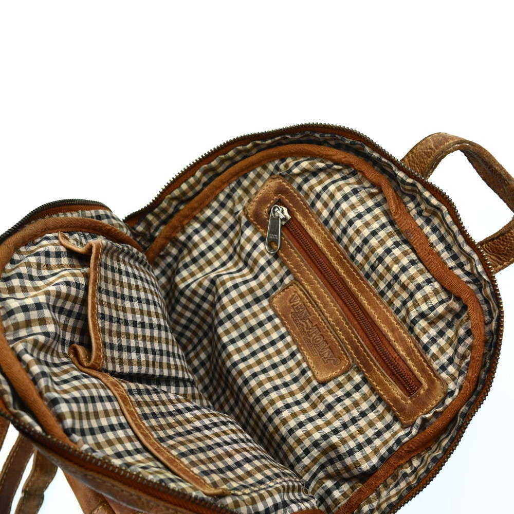 Rucksack aus Waschleder | Lederrucksack | Reisetasche | Laptoptasche