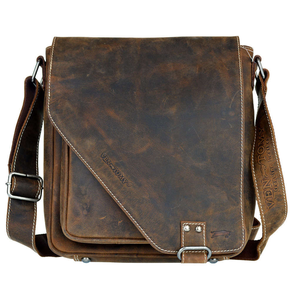Umhängetasche Leder | Schultertasche | Ledertasche Vintage Braun