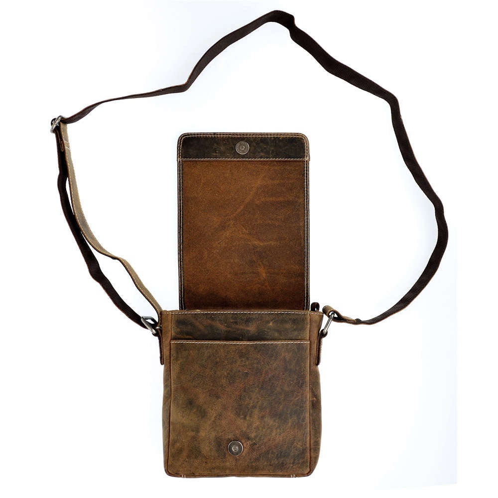 Umhängetasche Leder | Schultertasche | Ledertasche Vintage Braun