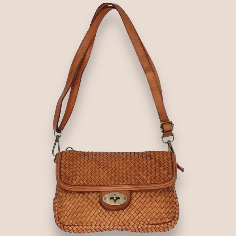 Geflochtene Tasche, Messenger Bag, Umhängetasche Damen, Slouchy Bag, Schultertasche, weiche Ledertasche,Gewebte Tasche , Alltagstasche Damen