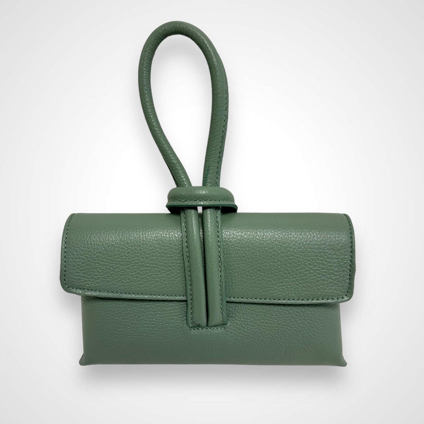Leder Umhängetasche Damen, Handgefertigt Italienisches Leder, Handtasche Leder, Clutch, Tasche mit Knoten, Ledertasche, Crossbody bag