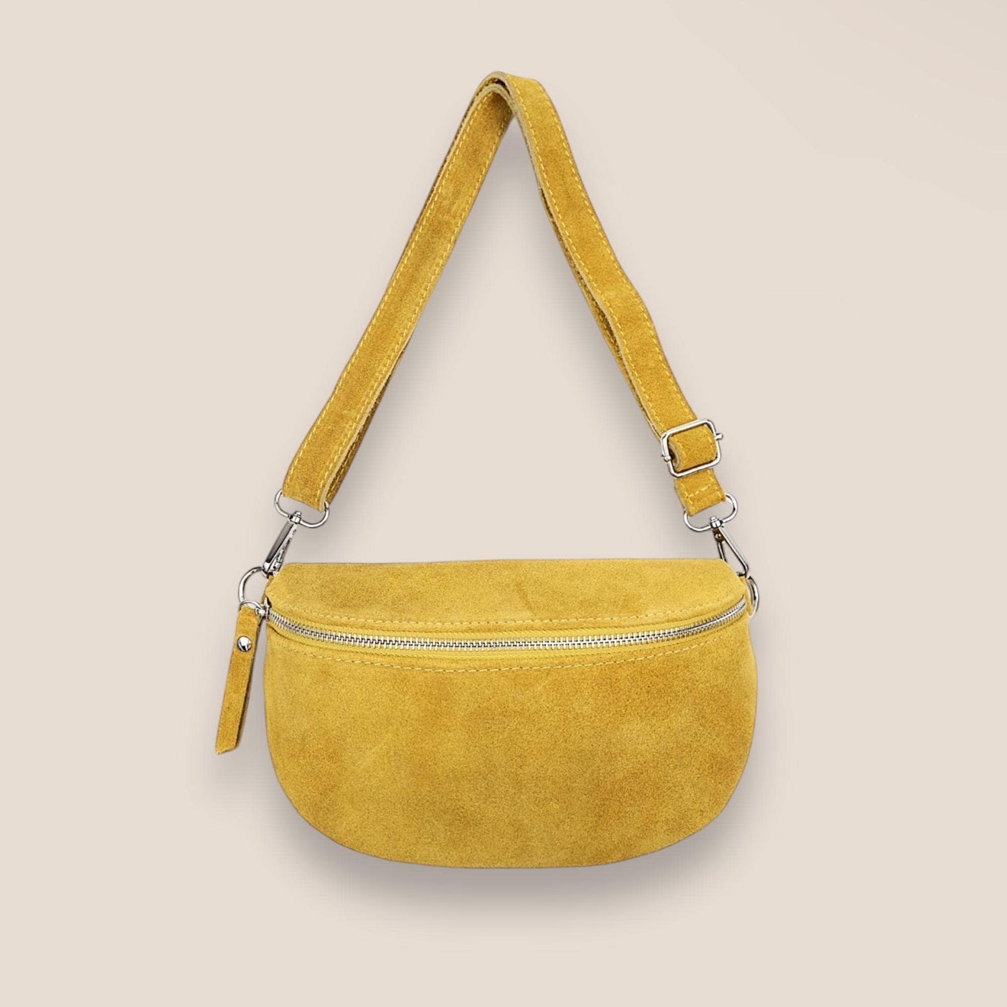 Wildleder Crossbody Bag, Veloursleder Tasche, Wildledertasche, Bauchtasche Damen, Umhängetasche, Crossbody-Tasche, Crossbody bag suede, M