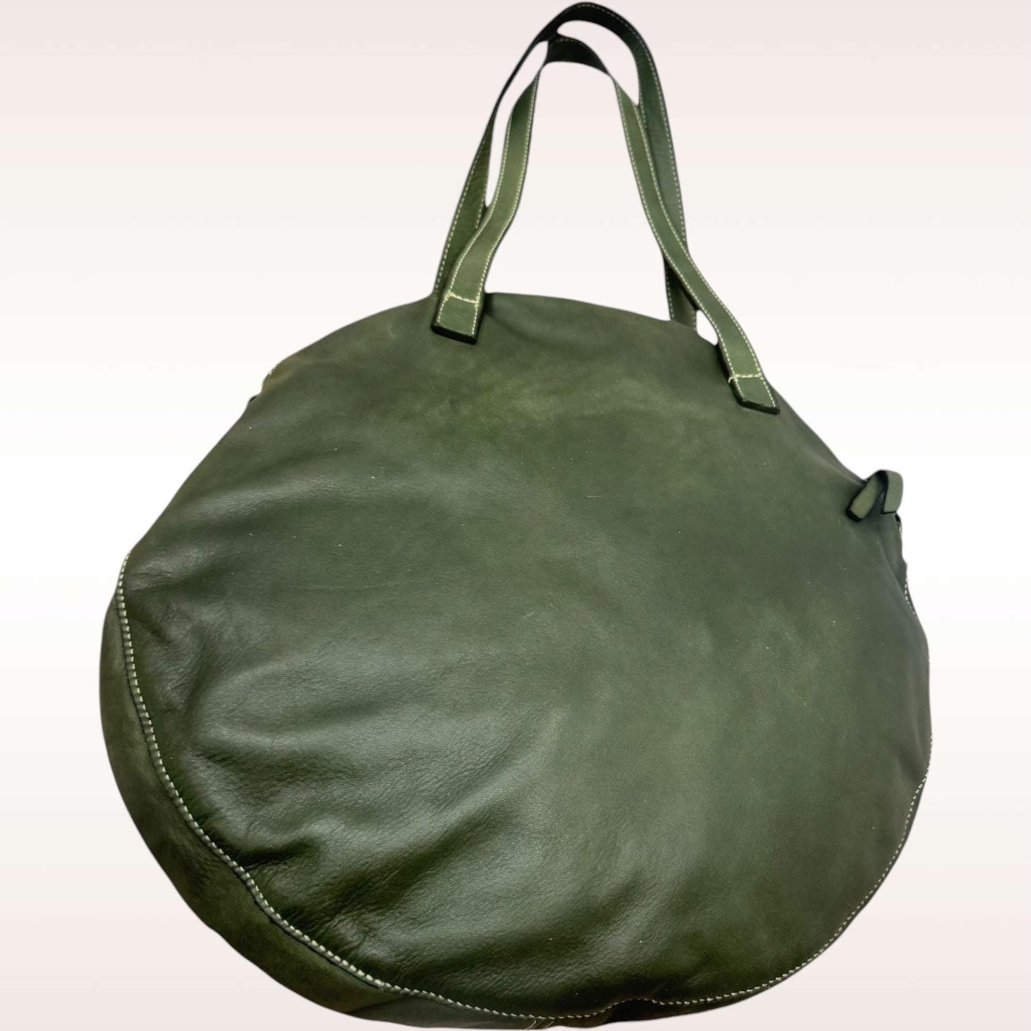 Damen Ledertasche mit Webmuster |Runde Tasche | Kalbsleder | weiche Ledertasche |Hochwertiges Leder | geflochtene Tasche rund,minimalistisch