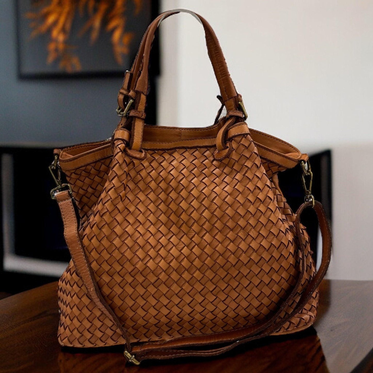 Geflochtene Handtasche, butterweiches Leder, Crossbody Bag, Hobo bag, Umhängetasche, gewebte Tasche, Tote Bag, Schultertasche,Farbauswahl