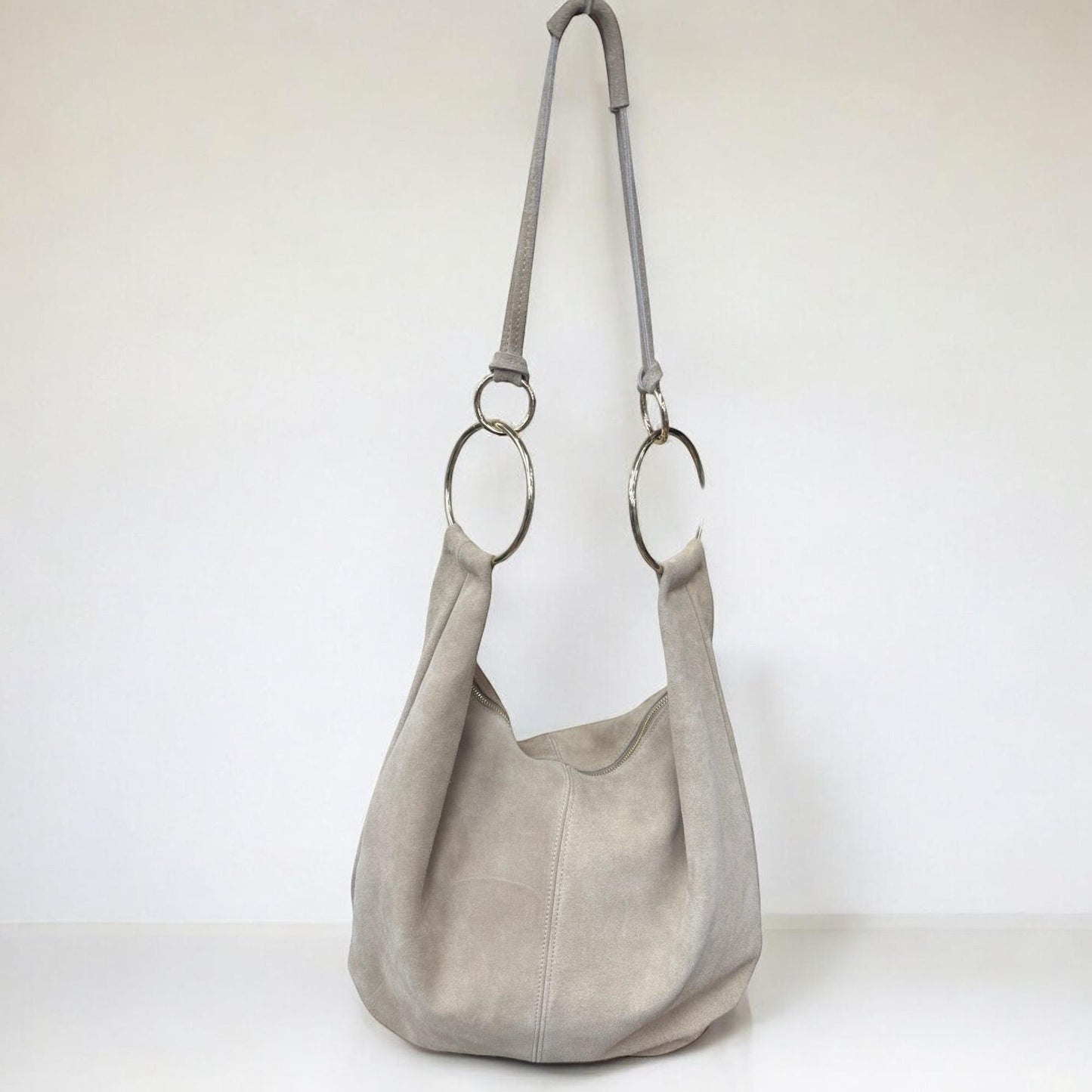 Wildleder Schultertasche, Wildledertasche, Shopper, Tasche aus Wildleder, Wildleder Tasche, Hobo Bag, Tote Bag, Slouchy Bag, Umhängetasche