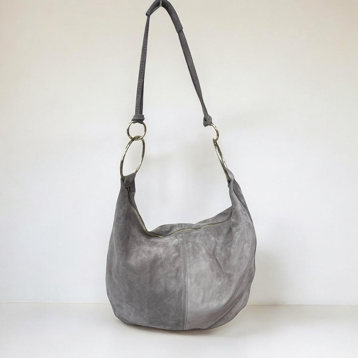 Wildleder Schultertasche, Wildledertasche, Shopper, Tasche aus Wildleder, Wildleder Tasche, Hobo Bag, Tote Bag, Slouchy Bag, Umhängetasche