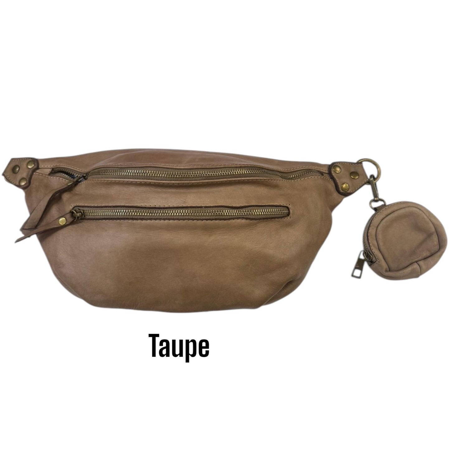 weiche Bauchtasche Leder, Premium Waschleder, Crossbody Bag, Bauchtasche, Umhängetasche mit Portemonnaie, gewaschenes Leder | Farbauswahl