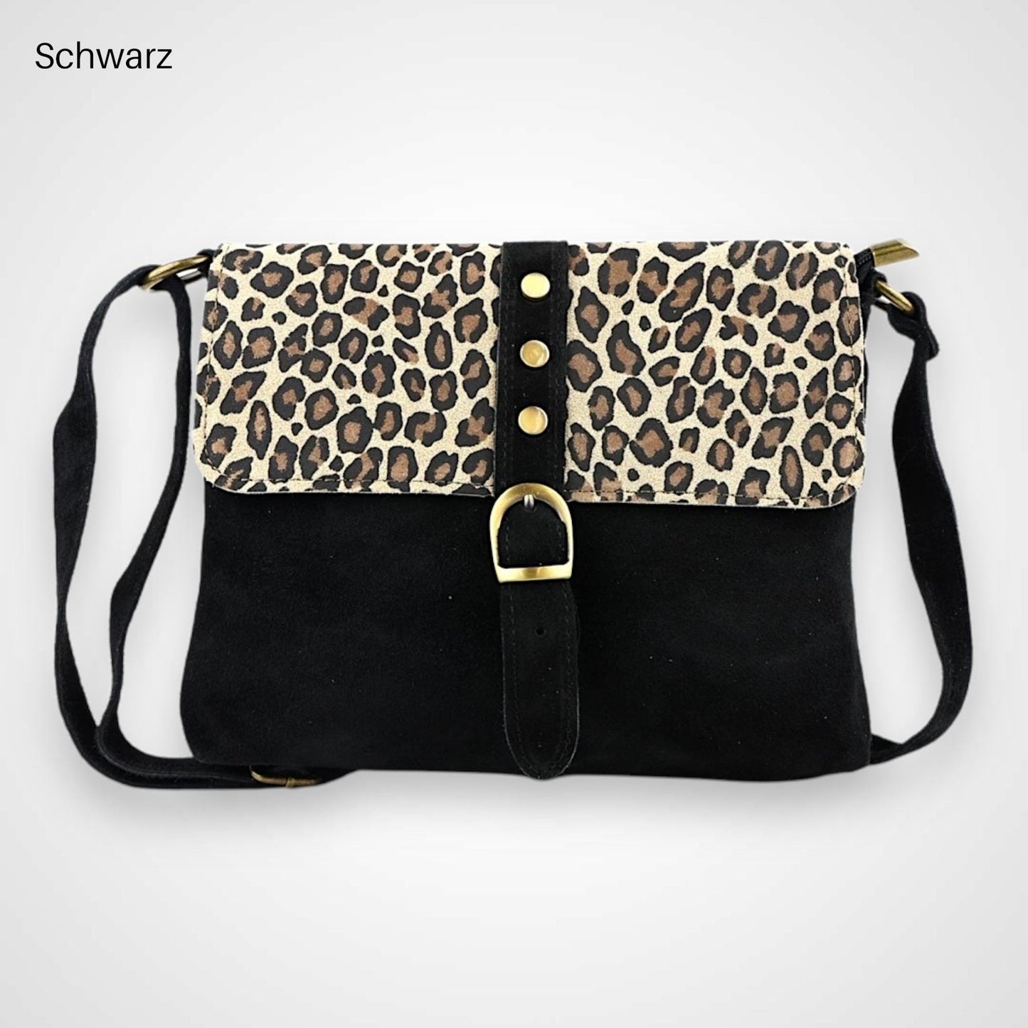 Wildleder Leopard Umhängetasche, Crossbody Bag Damen, Crossbag Veloursleder, Schultertasche Wildleder, kleine Tasche, Ledertasche