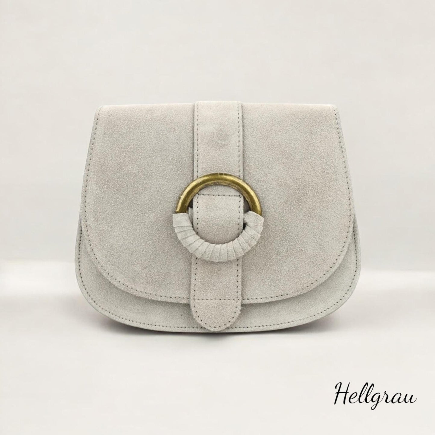 Wildleder Umhängetasche, Crossbody Bag Damen, Crossbag Veloursleder, Schultertasche Wildleder, kleine Tasche, Ledertasche - Farbauswahl