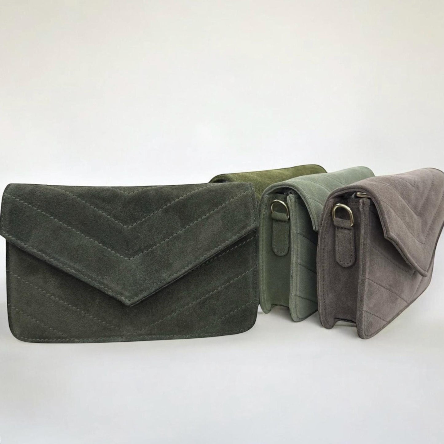 Wildleder Clutch, Ledertasche, Crossbody Bag Damen, Crossbag Veloursleder, Schultertasche, Crossbag, Wildledertasche, Wildleder Tasche, Pink
