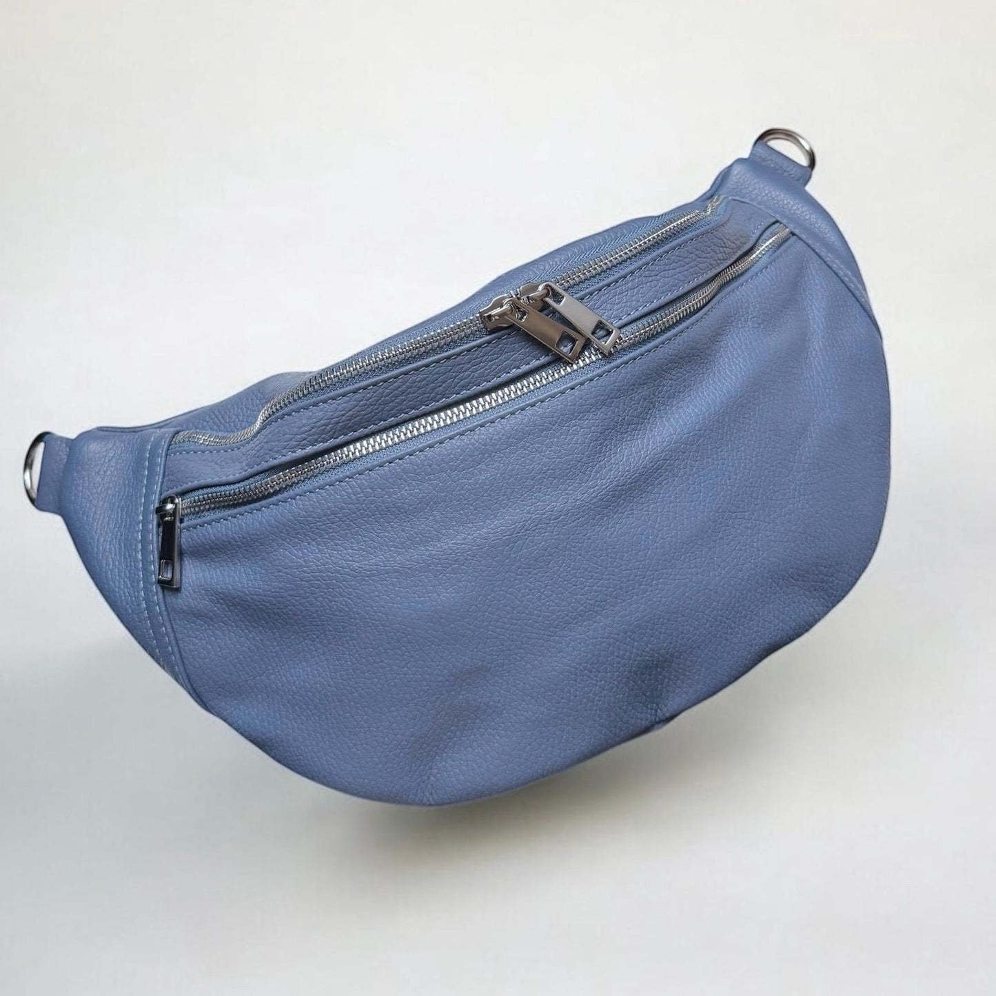 XL Crossbody Bag Leder mit Extra Fach, Damen Ledertasche, Große Umhängetasche, Gürteltasche,Geschenk für Sie, XL Bauchtasche Leder, Premium