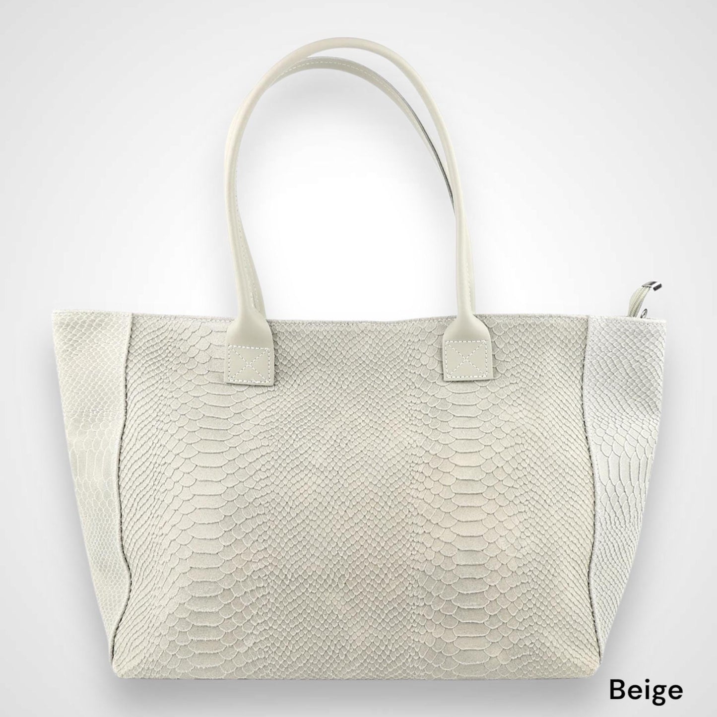 Wildleder Shopper mit Schlange PrÀgung, Wildleder Schultertasche, Shopper, Tasche aus Wildleder, Wildleder Tasche, Hobo Bag, Tote Bag