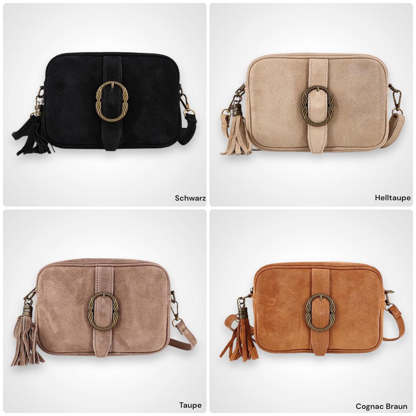 Umhängetasche Wildleder, Wildledertasche, Crossbody Bag, Ledertasche , Crossbag Veloursleder, Schultertasche Wildleder, Gürtelschnalle