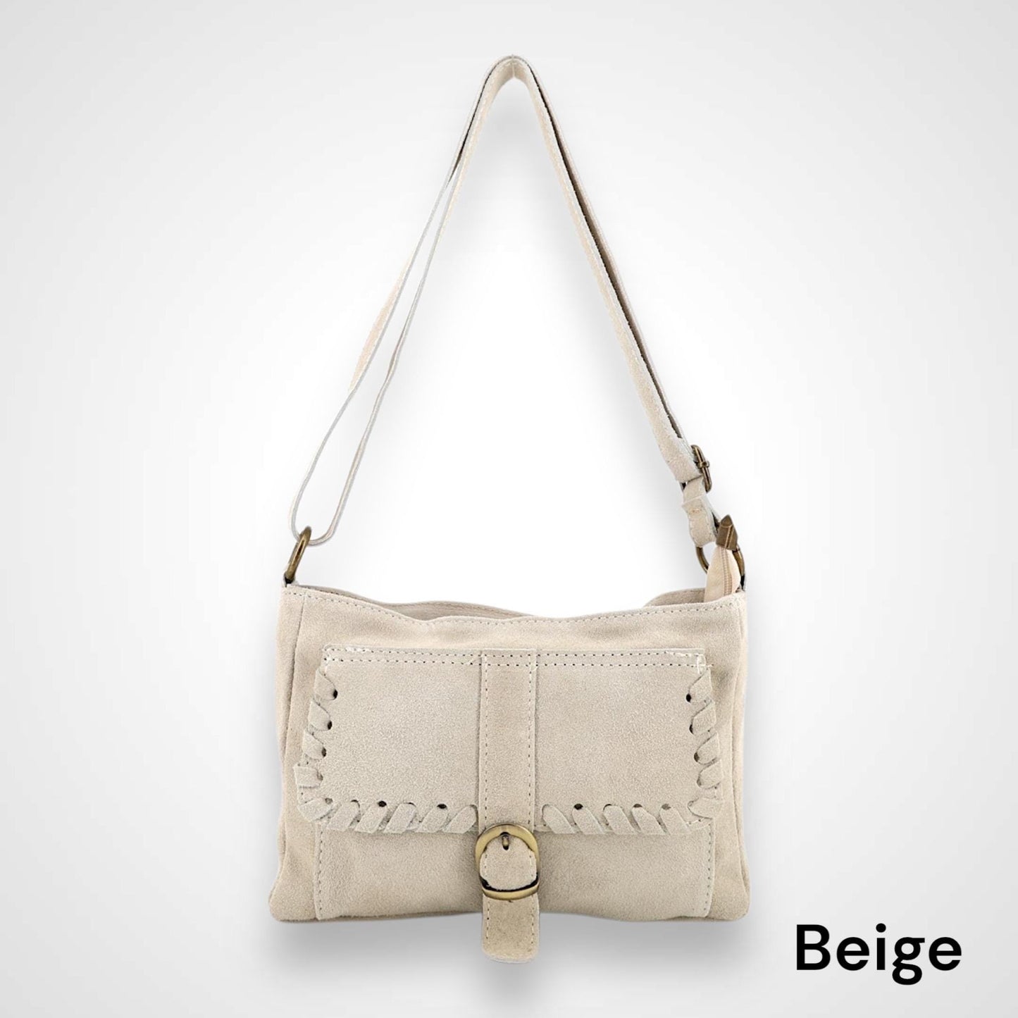 Umhängetasche Wildleder , Clap Bag, viereckige Tasche, Ledertasche, Crossbody Bag Damen, Crossbag Veloursleder, Schultertasche Wildleder