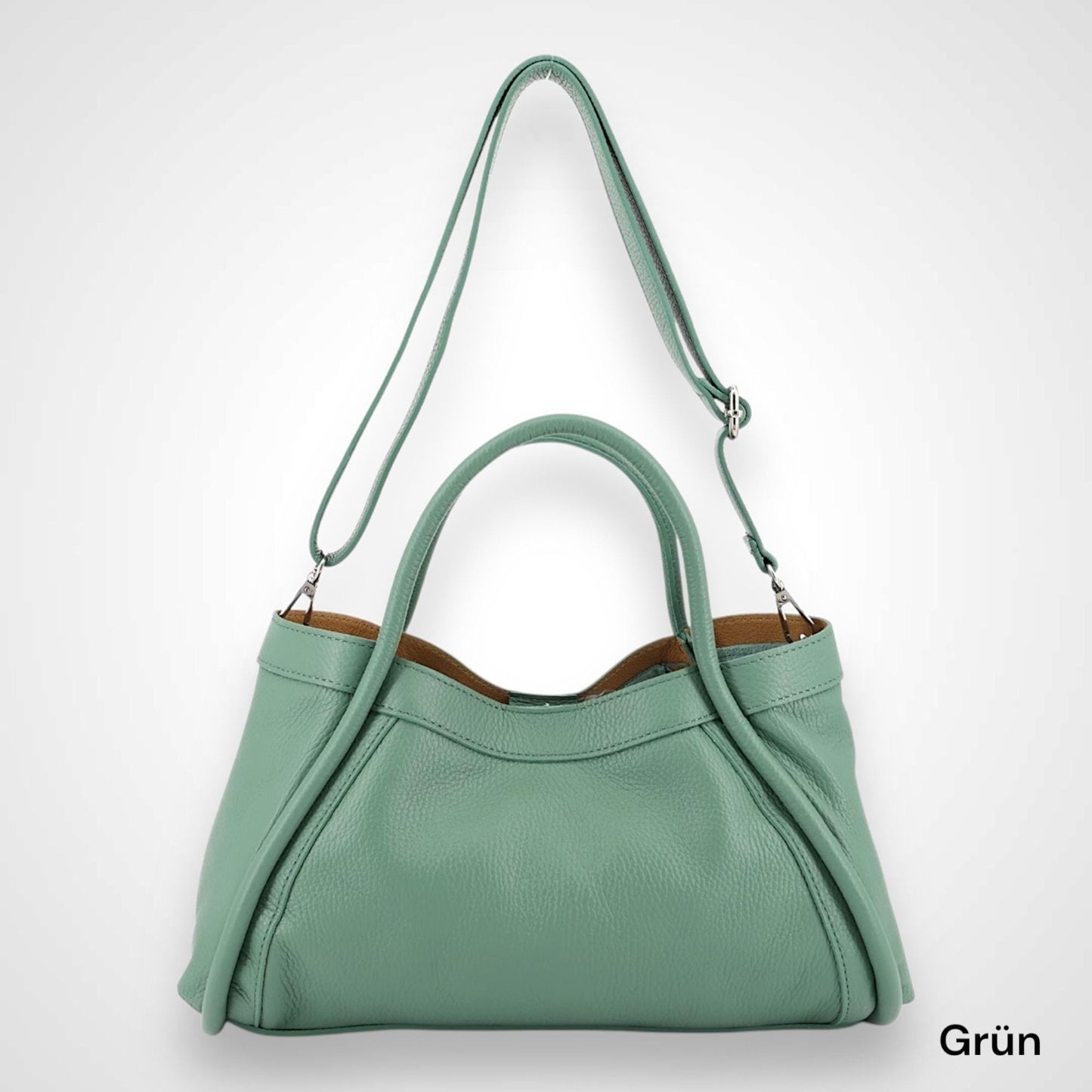 Leder Schultertasche 2 in 1, Handtasche, Einkaufstasche, Tote Bag, Tragetasche Leder, Alltagstasche, extra Fach, große Tasche