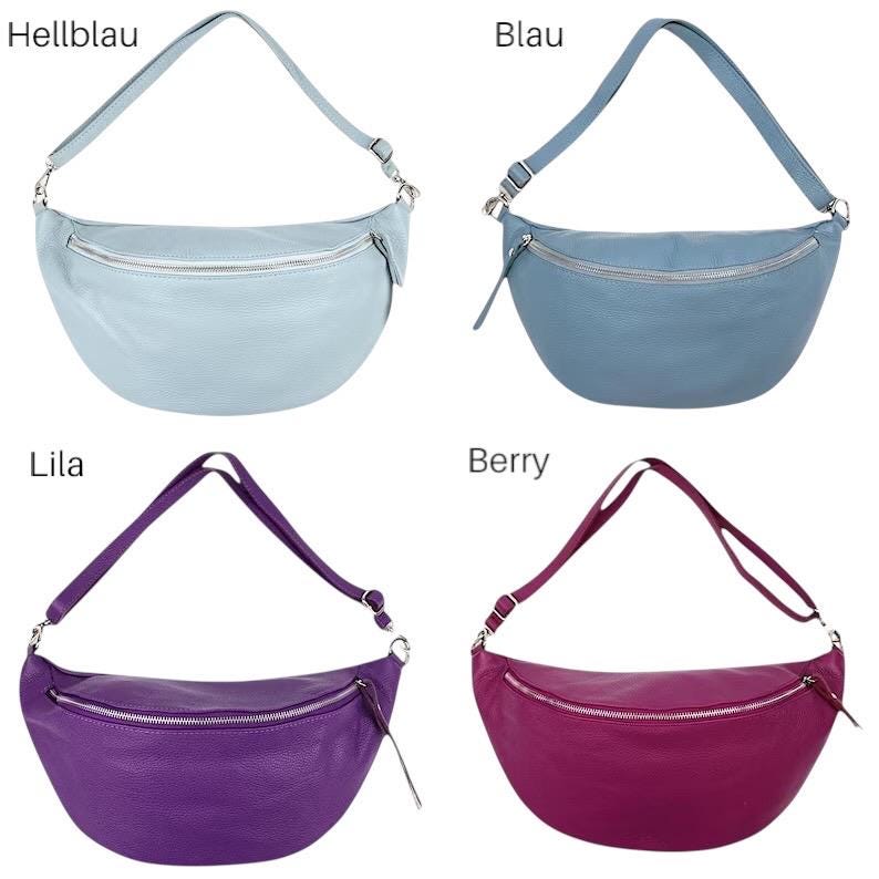 Crossbody Bag, Crossbag, Ledertasche Damen, Damen Umhängetasche, Gürteltasche, XL Bauchtasche Leder, Cross Body bag, Farbauswahl