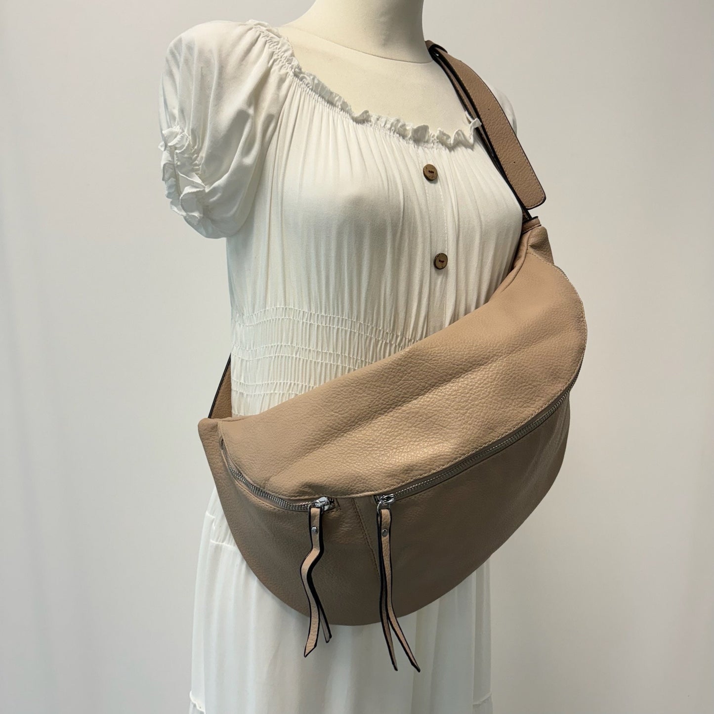XXL Bauchtasche - VEGAN - Beige