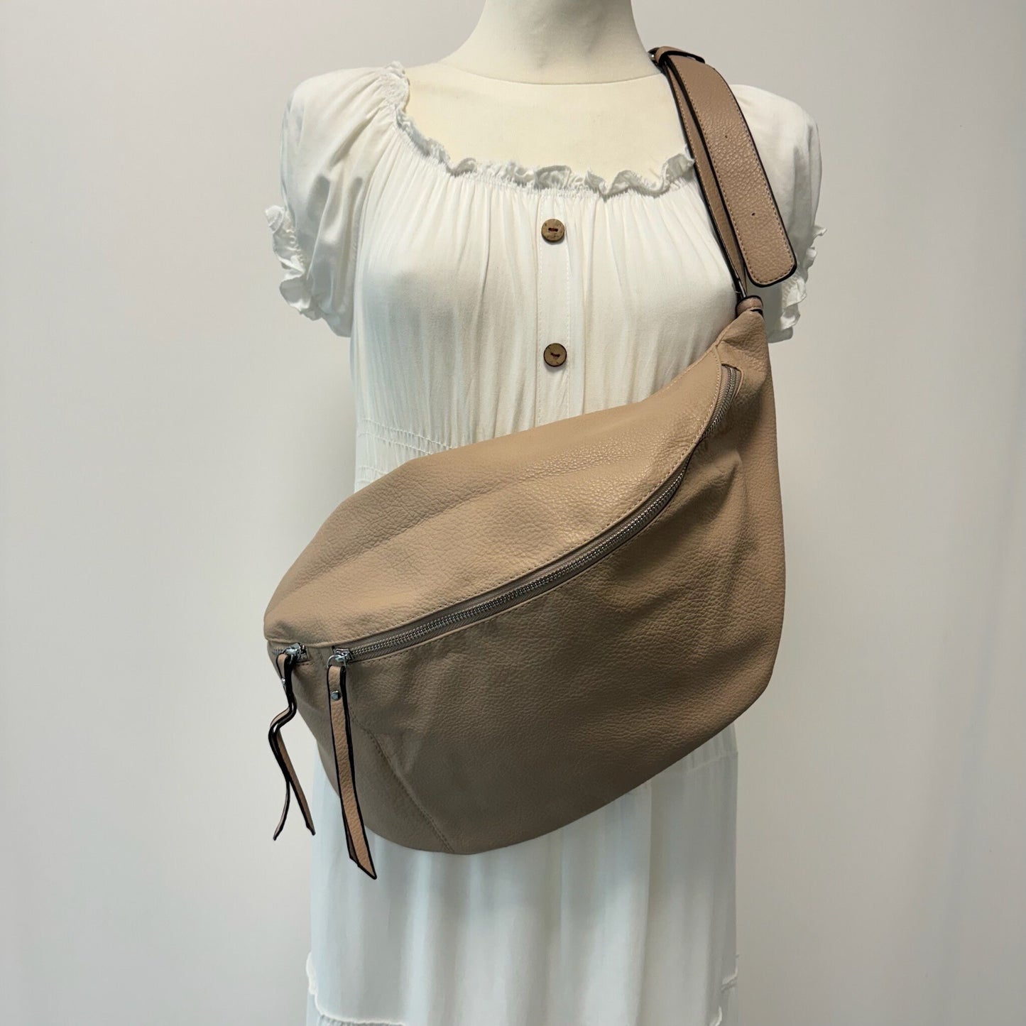 XXL Bauchtasche - VEGAN - Beige