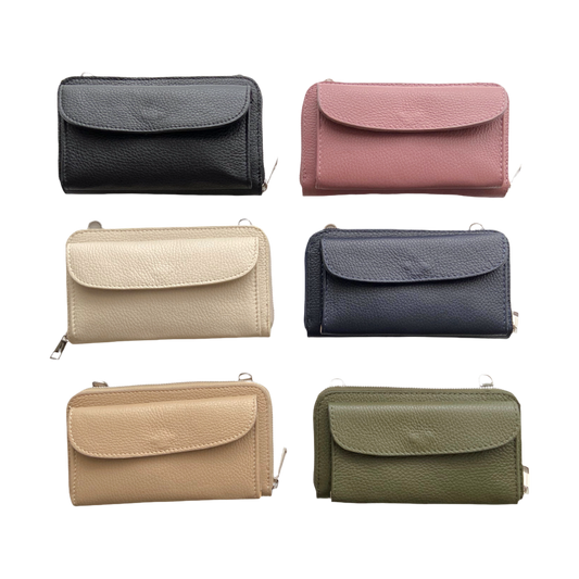 Handytasche zum Umhängen - Leder - KRISTIN